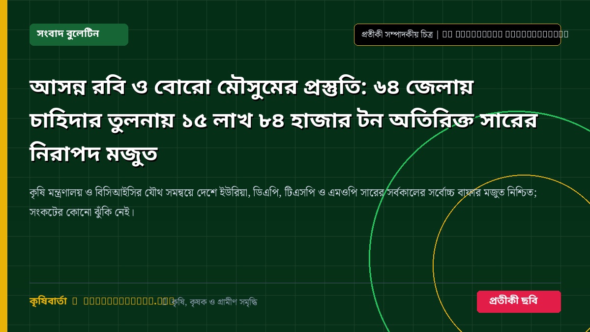 সার গুদাম ও বাফার স্টক প্রতীকী চিত্র