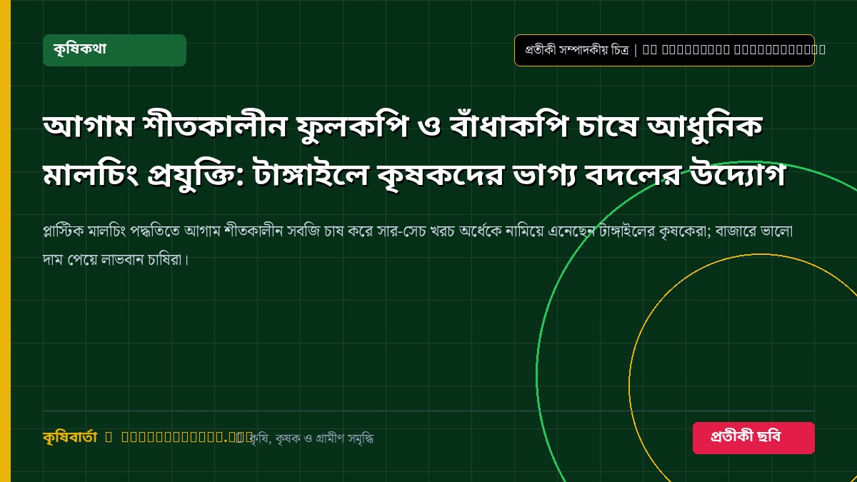 মালচিং পদ্ধতিতে সবজি চাষ প্রতীকী চিত্র
